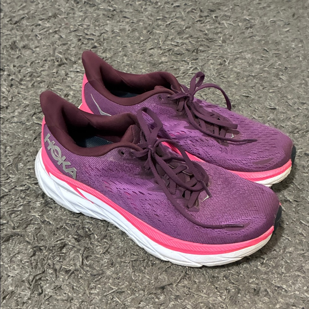 HOKA Women's Purple & Pink Running Shoes - Picture 8 of 8